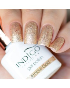 Amber Gold Gel Polish (Glitter Collection)
